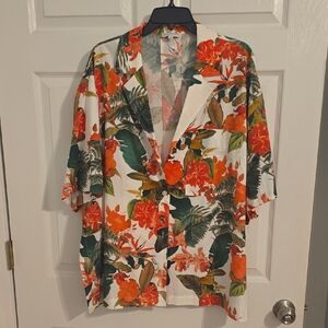 Gianni Bini Woman's White and Orange Floral
